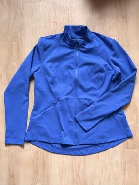 Costco Spyder Active zip jacket, buttery soft, cerulean, XXL